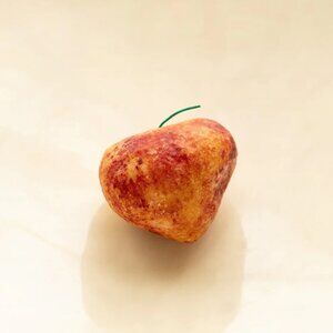 Vintage Alabaster Stone Mystery Fruit Figurine (Strawberry?)